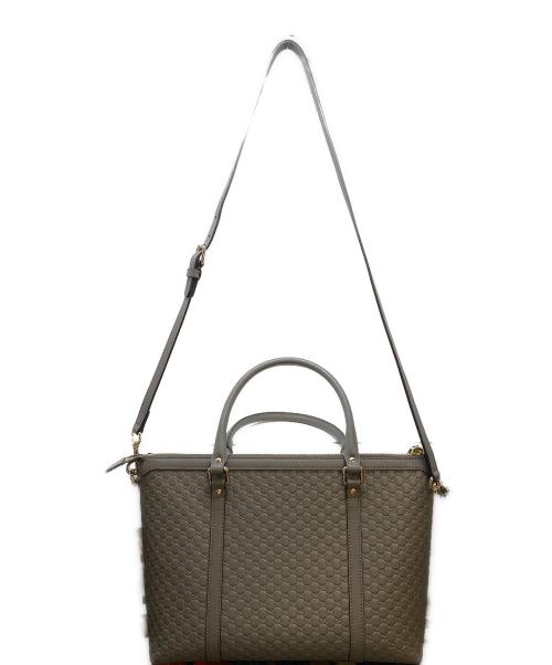 GUCCI（グッチ）GUCCI (グッチ) 2WAYショルダーバッグ グレーの古着・服飾アイテム