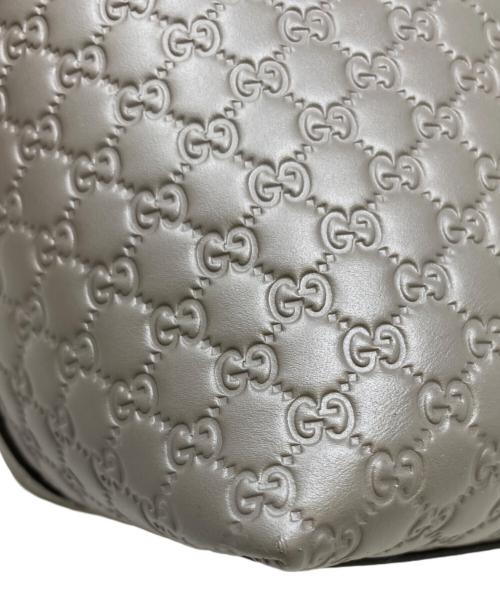 GUCCI（グッチ）GUCCI (グッチ) 2WAYショルダーバッグ グレーの古着・服飾アイテム