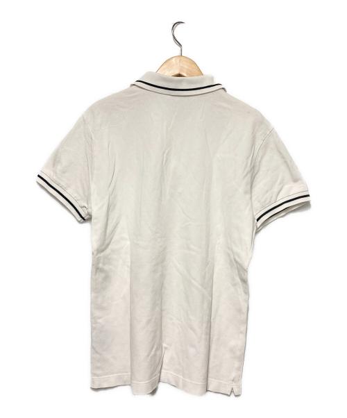 DIOR HOMME（ディオール オム）DIOR HOMME (ディオール オム) BEE刺繍鹿の子ポロシャツ ホワイト サイズ:Sの古着・服飾アイテム