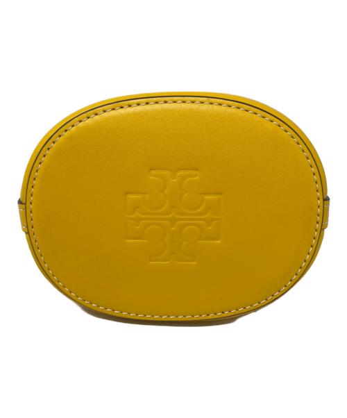 TORY BURCH（トリーバーチ）TORY BURCH (トリーバーチ) Tモノグラムジャガードミニバケットバッグ ブラウン×カーキの古着・服飾アイテム