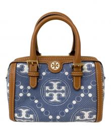 TORY BURCH（トリーバーチ）の古着「ミニバレルバッグ」｜インディゴ