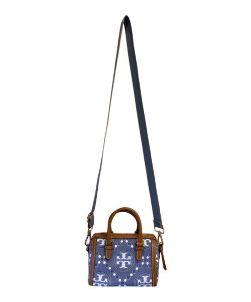 TORY BURCH（トリーバーチ）TORY BURCH (トリーバーチ) ミニバレルバッグ インディゴの古着・服飾アイテム