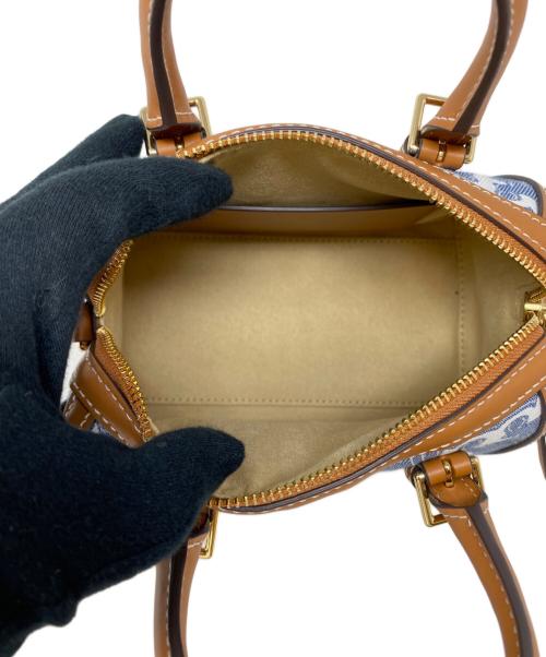 TORY BURCH（トリーバーチ）TORY BURCH (トリーバーチ) ミニバレルバッグ インディゴの古着・服飾アイテム