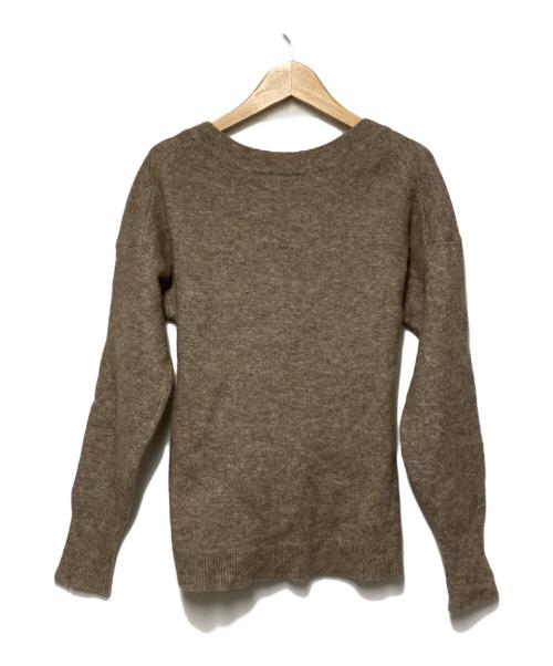 theory（セオリー）theory (セオリー) Vネックニット ブラウン サイズ:Sの古着・服飾アイテム