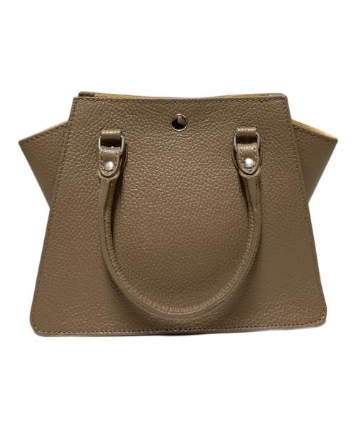 AULENTTI（オウレンティ）AULENTTI (オウレンティ) レザーハンドバッグ ベージュの古着・服飾アイテム