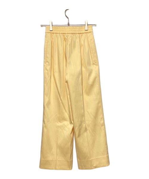 YORI（ヨリ）YORI (ヨリ) スプリングサテンワイドパンツ イエロー サイズ:34の古着・服飾アイテム