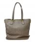 PRADA (プラダ) レザートートバッグ グレー：22000円