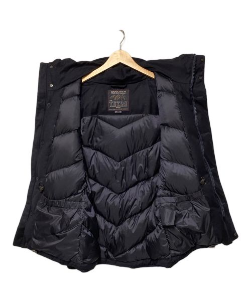 WOOLRICH（ウールリッチ）WOOLRICH (ウールリッチ) シルク混ウールダウンジャケット ネイビー サイズ:US XSの古着・服飾アイテム