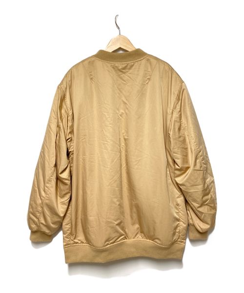 JOHNBULL（ジョンブル）JOHNBULL (ジョンブル) ボアリバーシブルミリタリーMA-1ジャケット ベージュ サイズ:Mの古着・服飾アイテム