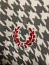 中古・古着 FRED PERRY (フレッドペリー) ハウンドトゥーストラックジャケット / ジャージ ホワイト×グレー サイズ:M：8000円