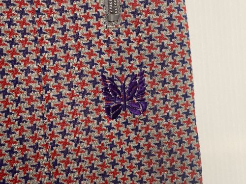 Needles（ニードルズ）Needles (ニードルズ) TRACK PANT POLY JQ / 総柄トラックパンツ レッド サイズ:XSの古着・服飾アイテム