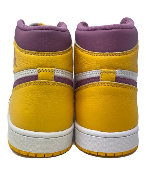 NIKE（ナイキ）NIKE (ナイキ) AIR JORDAN 1 RETRO HIGH OG / ハイカットスニーカー パープル×イエロー×ホワイト サイズ:US10の古着・服飾アイテム