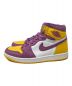 NIKE (ナイキ) AIR JORDAN 1 RETRO HIGH OG / ハイカットスニーカー パープル×イエロー×ホワイト サイズ:US10：8000円