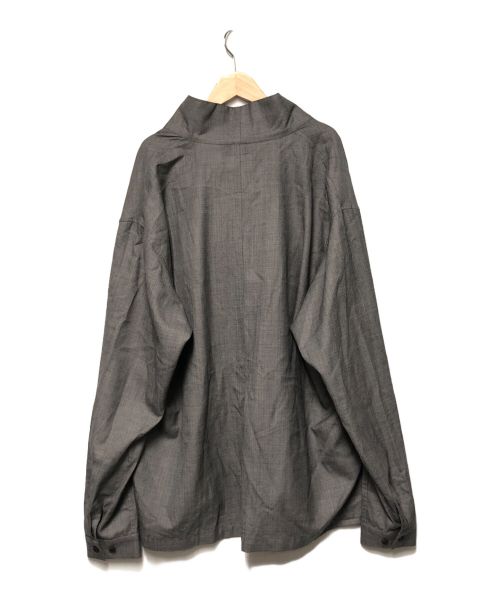 whowhat（フーワット）whowhat (フーワット) HIDDEN FOLD SHIRT PULLOVER グレー サイズ:M 未使用品の古着・服飾アイテム