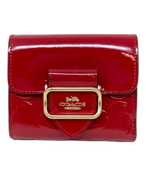 COACH（コーチ）COACH (コーチ) 2つ折り財布 レッドの古着・服飾アイテム