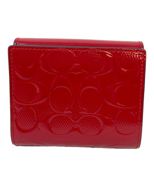 COACH（コーチ）COACH (コーチ) 2つ折り財布 レッドの古着・服飾アイテム
