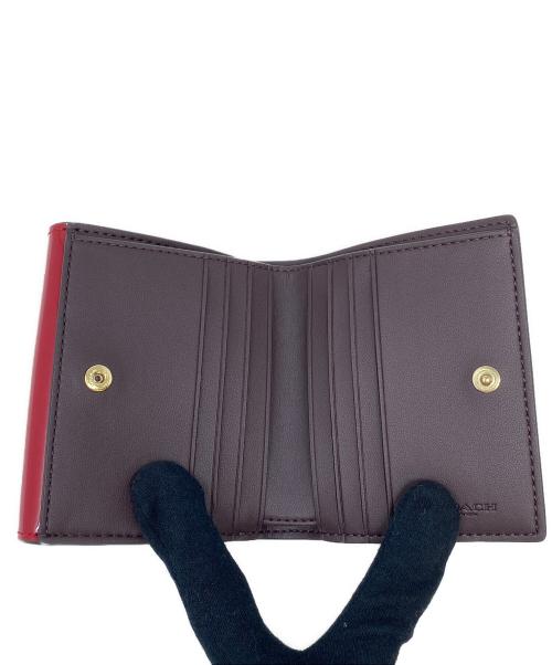 COACH（コーチ）COACH (コーチ) 2つ折り財布 レッドの古着・服飾アイテム