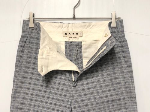 MARNI（マルニ）MARNI (マルニ) チェックパンツ グレー サイズ:44の古着・服飾アイテム