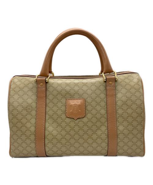 CELINE（セリーヌ）CELINE (セリーヌ) マカダム ミニボストンバッグ ベージュの古着・服飾アイテム