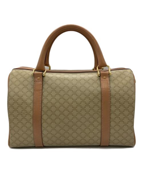 CELINE（セリーヌ）CELINE (セリーヌ) マカダム ミニボストンバッグ ベージュの古着・服飾アイテム