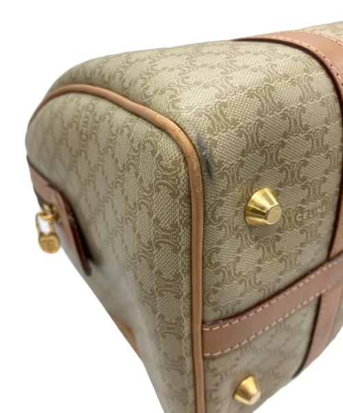 CELINE（セリーヌ）CELINE (セリーヌ) マカダム ミニボストンバッグ ベージュの古着・服飾アイテム