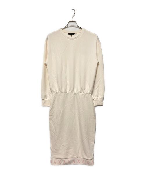 ARMANI EXCHANGE（アルマーニ エクスチェンジ）ARMANI EXCHANGE (アルマーニ エクスチェンジ) スウェットワンピース アイボリー サイズ:M 未使用品の古着・服飾アイテム