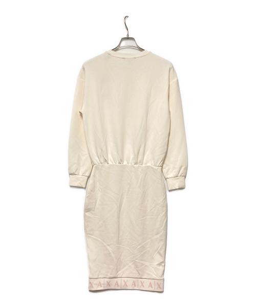ARMANI EXCHANGE（アルマーニ エクスチェンジ）ARMANI EXCHANGE (アルマーニ エクスチェンジ) スウェットワンピース アイボリー サイズ:M 未使用品の古着・服飾アイテム