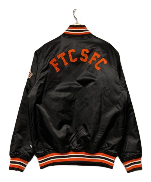 FTC（エフティーシー）FTC (エフティーシー) SAN FRANCISCO GIANTS (サンフランシスコジャイアンツ) New Era (ニューエラ) SF NYLON VARSITY JACKET / ナイロンスタジャン ブラック サイズ:Sの古着・服飾アイテム
