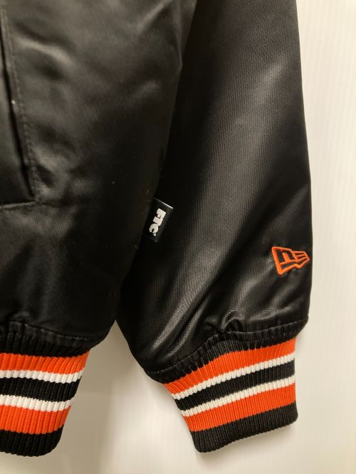 FTC（エフティーシー）FTC (エフティーシー) SAN FRANCISCO GIANTS (サンフランシスコジャイアンツ) New Era (ニューエラ) SF NYLON VARSITY JACKET / ナイロンスタジャン ブラック サイズ:Sの古着・服飾アイテム