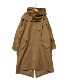 LIFE WITH FLOWERS.（ライフ ウィズ フラワーズ）の古着「フーデッドコート」｜ブラウン