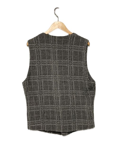 HYDROGEN（ハイドロゲン）HYDROGEN (ハイドロゲン) ハウンドトゥースジレベスト / BRONZAJI グレー サイズ:Sの古着・服飾アイテム