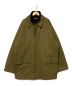 BALENCIAGA（バレンシアガ）の古着「フリースレイヤードオーバーサイズステンカラーコート」｜オリーブ×ブラック