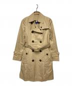 BURBERRY BLUE LABELバーバリーロンドンブルーレーベル）の古着「チェックライナー付トレンチコート」｜ベージュ