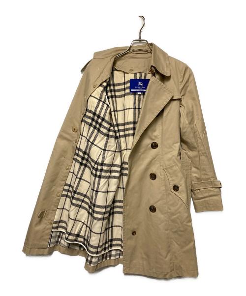 BURBERRY BLUE LABEL（バーバリーロンドンブルーレーベル）BURBERRY BLUE LABEL (バーバリーロンドンブルーレーベル) チェックライナー付トレンチコート ベージュ サイズ:40の古着・服飾アイテム