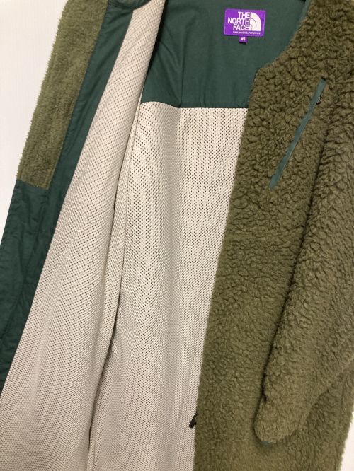 THE NORTHFACE PURPLELABEL（ザ・ノースフェイス パープルレーベル）THE NORTHFACE PURPLELABEL (ザ・ノースフェイス パープルレーベル) Wool Boa Fleece Field Long Coat カーキ サイズ:WSの古着・服飾アイテム