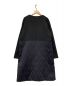 LANVIN en Bleu (ランバンオンブルー) ドッキングキルトノーカラーコート ブラック サイズ:38：5000円