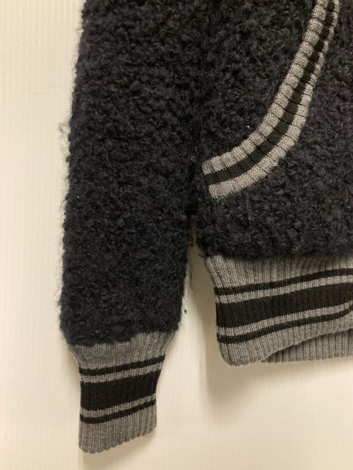 Hysteric Glamour（ヒステリックグラマー）Hysteric Glamour (ヒステリックグラマー) アルパカニットスタジャン ブラック×グレー サイズ:Fの古着・服飾アイテム