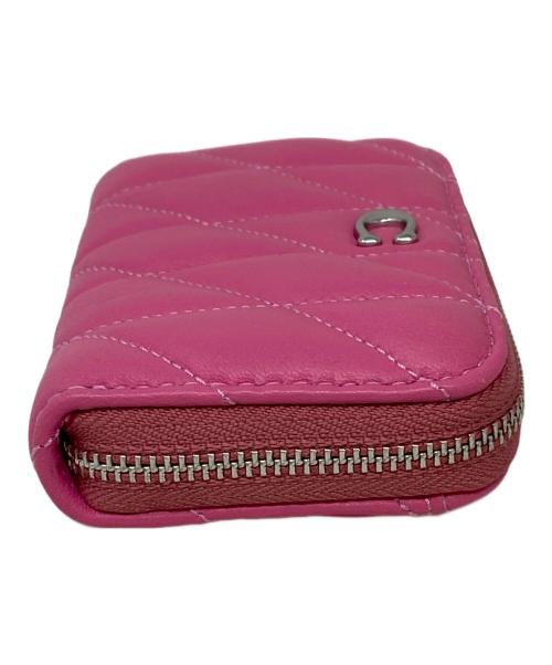 COACH（コーチ）COACH (コーチ) スモール ジップ アラウンド カード ケース ピンクの古着・服飾アイテム
