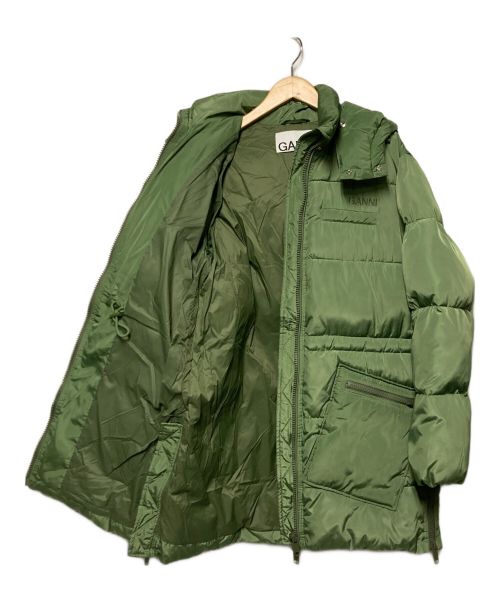 GANNI（ガニー）GANNI (ガニー) Tech Puffer Oversized Midi Jacket / 中綿ジャケット グリーン サイズ:XXSの古着・服飾アイテム