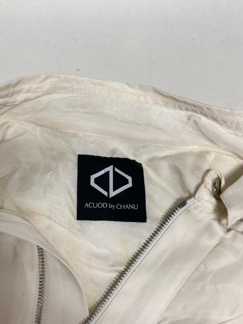 ACUOD by CHANU（アクオド バイ チャヌ）ACUOD by CHANU (アクオド バイ チャヌ) ジップデザインワンピース アイボリー サイズ:Fの古着・服飾アイテム