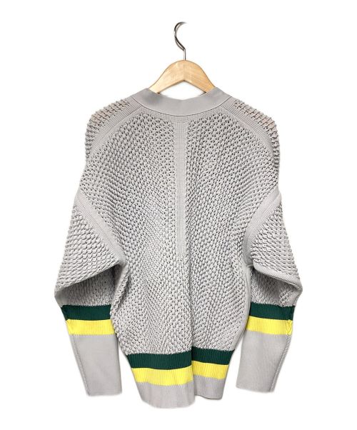 CFCL（シーエフシーエル）CFCL (シーエフシーエル) LIGHT BLUE MULTI / メッシュカーディガン グレー サイズ:L 未使用品の古着・服飾アイテム