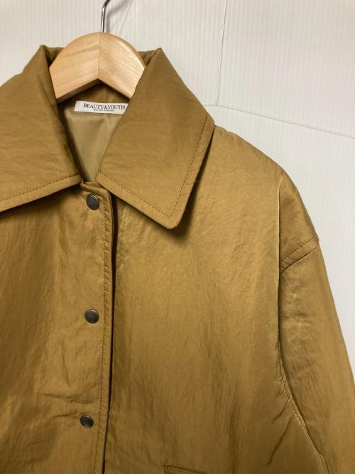 BEAUTY&YOUTH（ビューティーアンドユース）BEAUTY&YOUTH (ビューティーアンドユース) ナイロンパデッドショートコート ベージュ サイズ:Sの古着・服飾アイテム