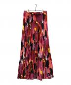 MAX&Co.マックスアンドコー）の古着「プリーツジャージーマキシスカート」｜マルチカラー