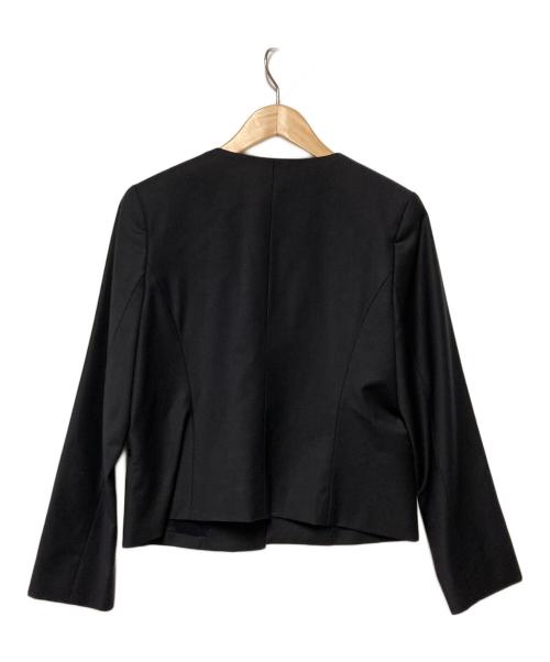 theory luxe（セオリーリュクス）theory luxe (セオリーリュクス) ノーカラーセットアップスーツ ブラック サイズ:ジャケット:38 パンツ:40の古着・服飾アイテム