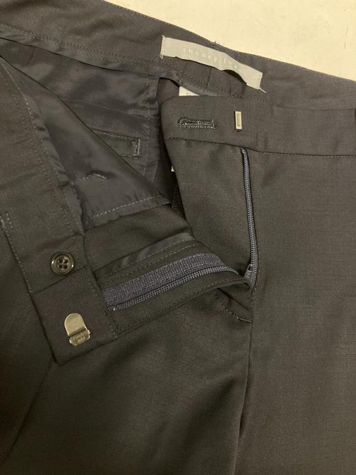 theory luxe（セオリーリュクス）theory luxe (セオリーリュクス) ノーカラーセットアップスーツ ブラック サイズ:ジャケット:38 パンツ:40の古着・服飾アイテム