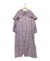 Samansa Mos2（サマンサモスモス）の古着「リネンケープ付ワンピース」｜パープル