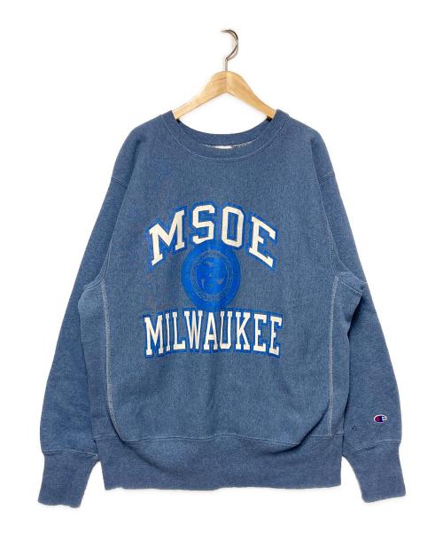 Champion REVERSE WEAVE（チャンピオン リバース ウィーブ）Champion REVERSE WEAVE (チャンピオン リバース ウィーブ) 90s リバースウィーブクルーネックスウェット スカイブルー サイズ:Lの古着・服飾アイテム