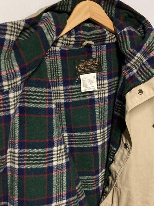 Eddie Bauer（エディーバウアー）Eddie Bauer (エディーバウアー) フーデッドジャケット ベージュ サイズ:XLの古着・服飾アイテム