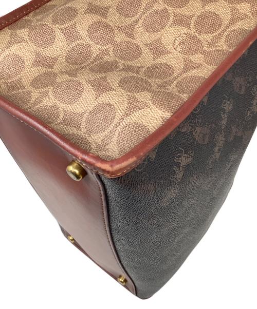 COACH（コーチ）COACH (コーチ) 2WAY フィールドトートバッグ ブラウンの古着・服飾アイテム
