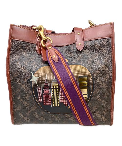 COACH（コーチ）COACH (コーチ) 2WAY フィールドトートバッグ ブラウンの古着・服飾アイテム